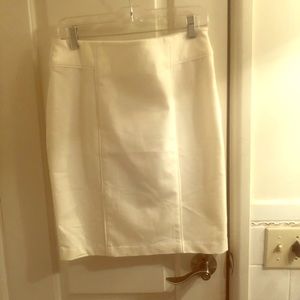 White pencil skirt